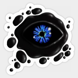 Blue Demon Eye Sticker